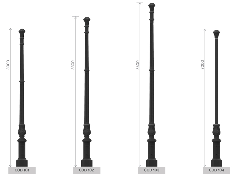 small octagonal base 100