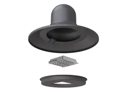 Lampara 630 in tiratura a lastra di alluminio con tecnologia OSRAM esploso