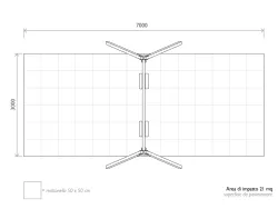 area di sicurezza altalena strongplast epolietilene kit di montaggio