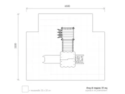 area sicurezza combi due torri in kit di montaggio strongplast 2