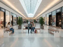 panchina smart viva per centri commerciali foto