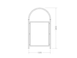 Pensilina ELI dimensioni