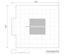 pianta di sicurezza capanna con fune strongplast cod 7139