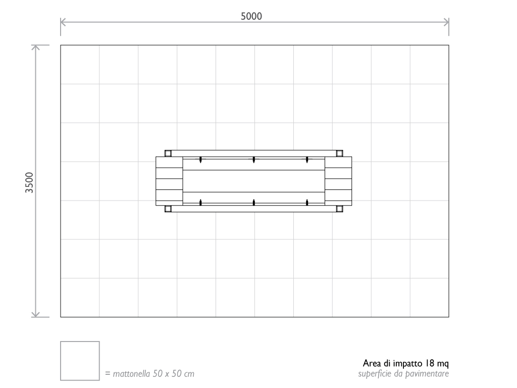 Puente mobil en platico reciclado dimensione