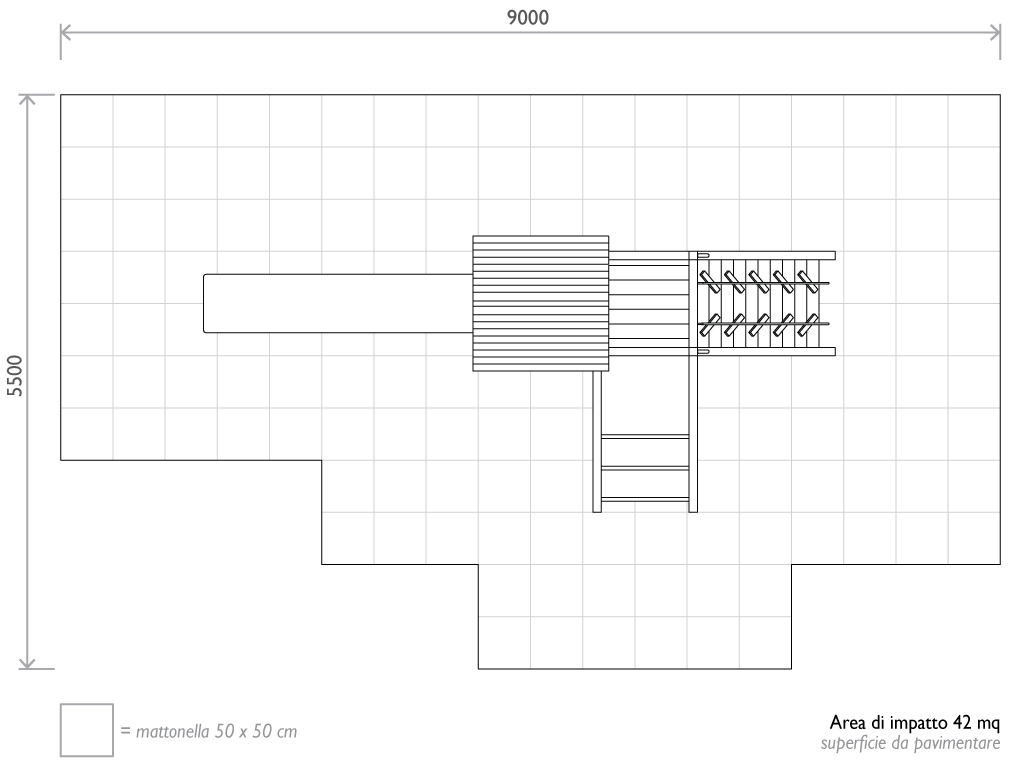 Area di sicurezza Combi Palestra