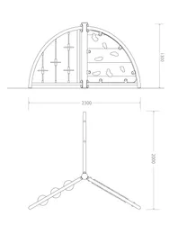 pianta prospetto palestrina pannello sensoriale