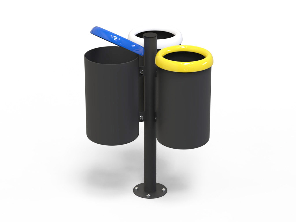 Cestino Triplo ad infissione