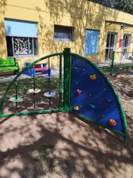 attivita sensoriale triplo pannello corde arrampicata pannello