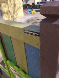 pannello sensoriale specchio multicolore plastica riciclata