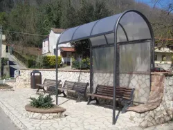 pensilina classica eli acciaio policarbonato metacrilato foto