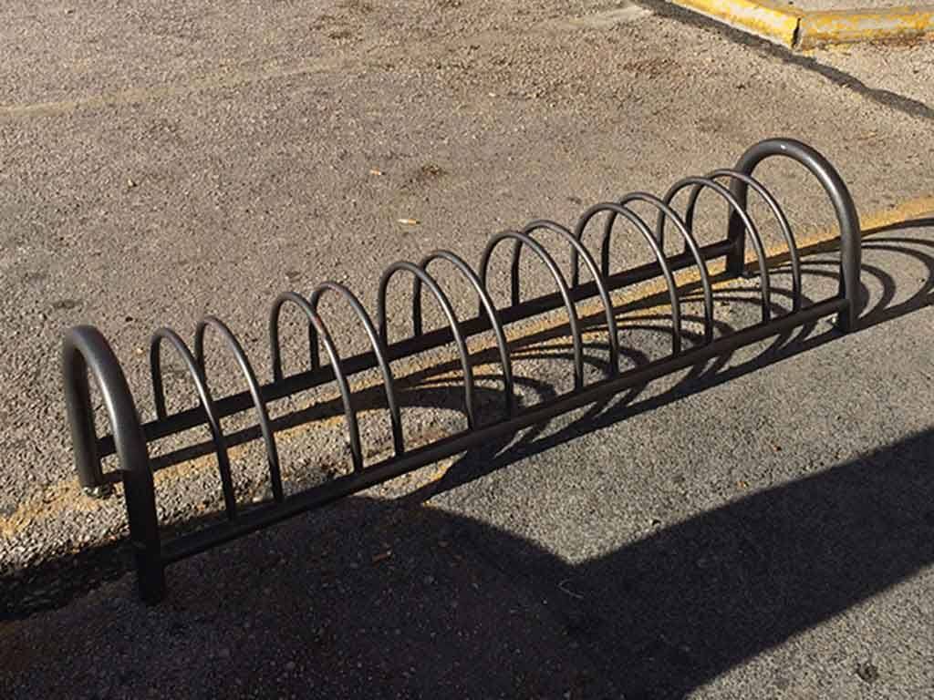 portabici artistico acciaio sei posti economic