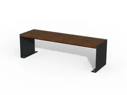 Panchina FUTURE in acciaio e legno