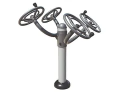 Attrezzatura fitness per parchi in acciaio certificata EN 16630 tipo mano libera