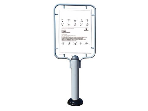 DP650 strumento fitness acciaio per esterno pannello indicativo