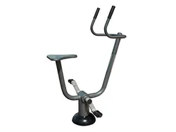 Attrezzatura fitness per parchi in acciaio certificata EN 16630 tipo cyclette bicicletta 