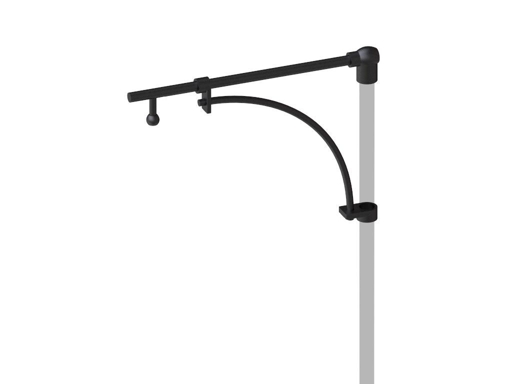 braccio con arco acciaio alluminio 508 singolo