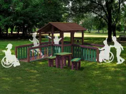 Inclusive Fairy House in Strongplast - Post-Consumer Recycled Plastic