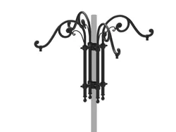 Cima a pastorale con doppio riccio ornamentale tipo Alberti - quadrupla