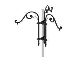 Cima a pastorale con doppio riccio ornamentale tipo Alberti - triplo