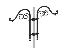 Cima a pastorale con doppio riccio ornamentale tipo Vasari - doppia