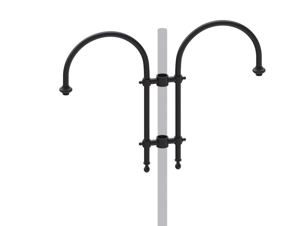 Cima a pastorale doppio liscia tipo Le Corbusier