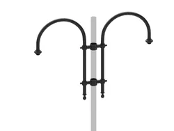 Cima a pastorale doppio liscia tipo Le Corbusier