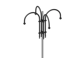 Cima a pastorale quadruplo liscia tipo Le Corbusier