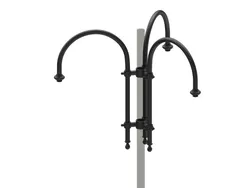 Cima a pastorale triplo liscia tipo Le Corbusier