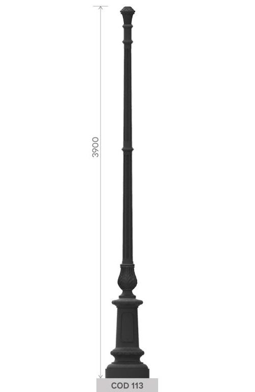 cod 113 palo in ghisa altezza 3900