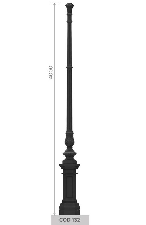 cod 132 palo in ghisa altezza 4000