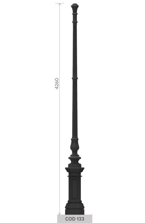 cod 133 palo in ghisa altezza 4260