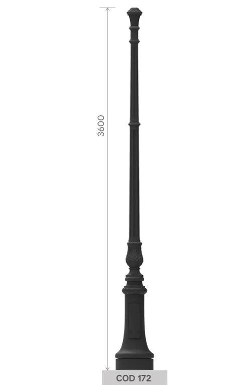 cod 172 palo in ghisa altezza 3600