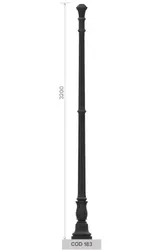 Palo in fusione di ghisa UNI EN 1561 GJL250