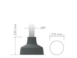 Base circolare piccola in ghisa