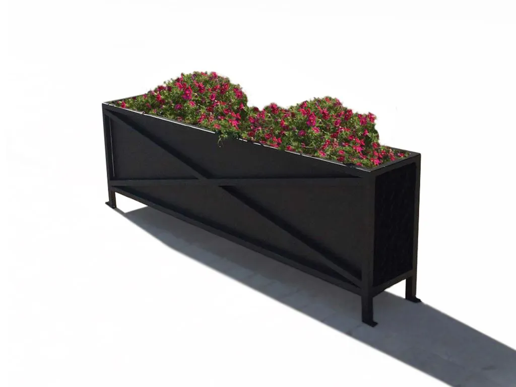 fioriera artistica acciaio biancospino foto