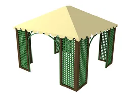 Gazebo in STRONGPLAST - plastica riciclata post consumo
