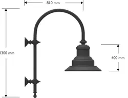 Mensola a muro con lanterna 622 LED 30W