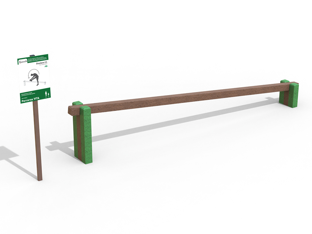 new percorso vita stazione 11 trave obliqua bassa