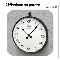 orologio artistico a parete ghisa e acciaio