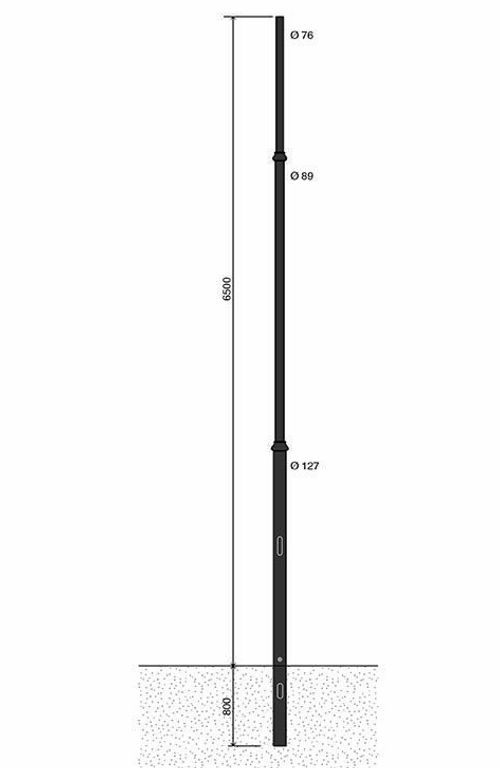 palo rastremato artistico RA311