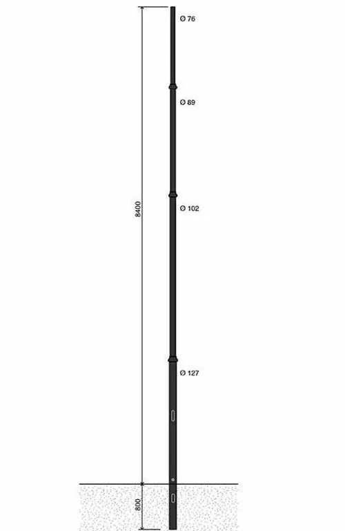 palo rastremato artistico RA312