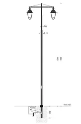 Palo serie INNER in acciaio