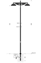 Palo serie INNER in acciaio