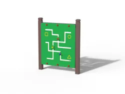 Sensory Panel accessible and inclusive LABYRINTH in STRONGPLAST - Post-Consumer Recycled Plastic