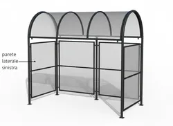 Pannello laterale sinistro per pensilina ELI