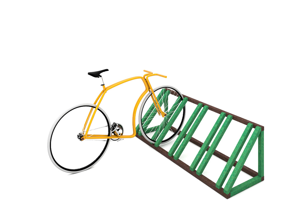 portabici plastica riciclata strongplast cod 8033