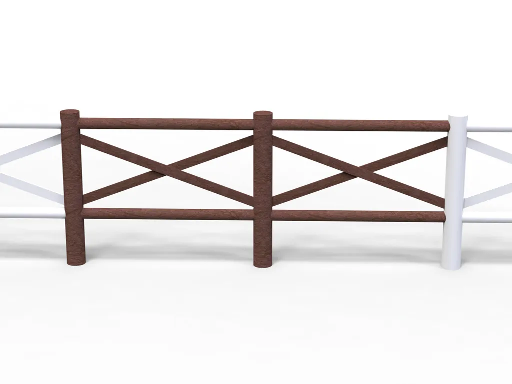 Recinzione modello SantAndrea in plastica riciclata STRONGPLAST