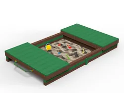Reclosable Sandbox in Recycled Strongplast Plastic accessible and inclusive