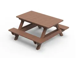 Panca da picnic versione standard in STRONGPLAST - plastica riciclata post consumo