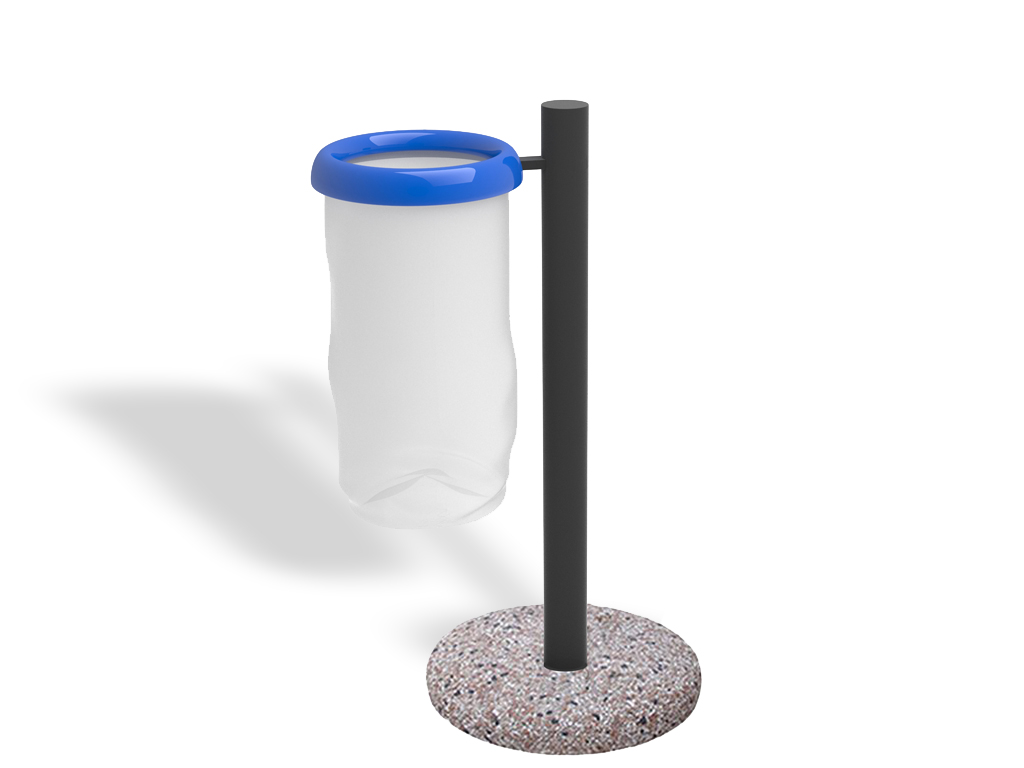 Cestino antiterrorismo singolo